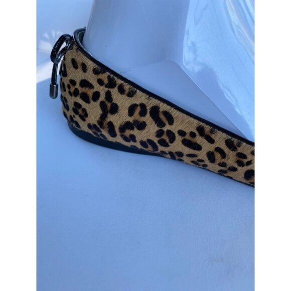 Slip On Flats Printed Calf Hair Shoes 8 - Picture 12 of 12